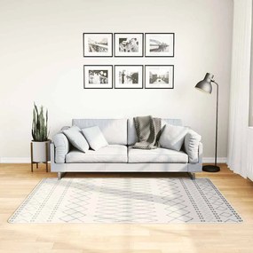 vidaXL Tapete lavável antiderrapante 120x180 cm preto e branco