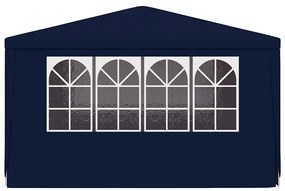 Tenda festas profissional c/ paredes laterais 4x4m 90g/m² azul