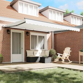 Toldo Retrátil Automático Branco 400 x 350 cm da