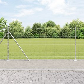 Cerca de Campo vidaXL 1,2x25 m Aço Galvanizado
