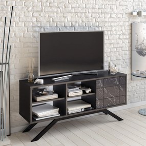 Móvel TV North – Preto Mármore – 130x38,6x58,6 cm