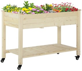 Horta Vertical Mesa de Cultivo Elevada com Prateleira Tecido Geotextil
