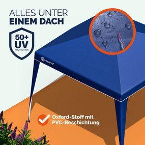 Tenda Popup dobrável Capri festas, eventos, feiras 3x3m com saco de transporte Azul escuro