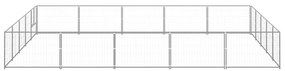 Canil para cães 25 m² aço prateado