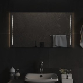 vidaXL Espelho de casa de banho com luzes LED 50x90 cm