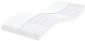 Sofá-cama com gavetão e colchões 100x200 cm tecido preto