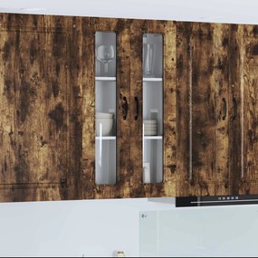 vidaXL Armário de Cozinha Kalmar Carvalho Defumado 60 x 31 x 100 cm