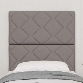 Cabeceira Design de Blocos de Diamante Taupe 80 cm Tecido
