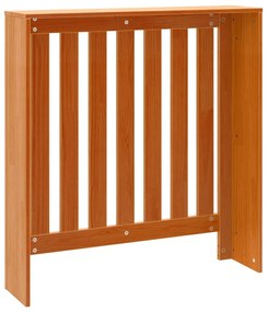 Cobertura de radiador 79,5x19x84 cm pinho maciço castanho cera