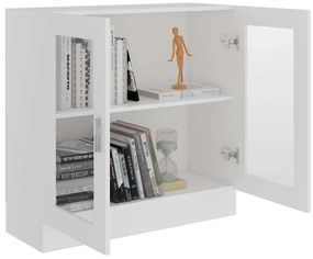 Armário vitrine 82,5x30,5x80 cm derivados de madeira branco