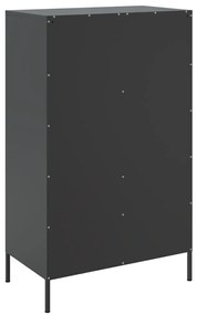 Aparador alto 68x39x113 cm aço preto
