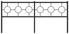 Cabeceira de cama 180 cm metal preto