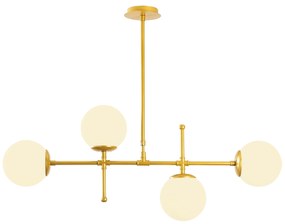 Candeeiro de Teto Mudoni – Dourado – 108 x 15 cm