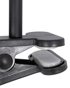 Ventilador de mesa preto com LED 2700K - Dores Moderno