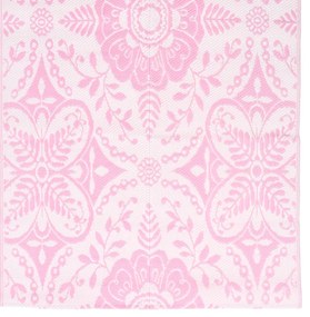 Tapete de exterior 120x180 cm ARAKIL PP cor-de-rosa