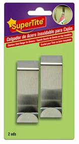 Cabide Adesivo Supertite Inox Pack 2