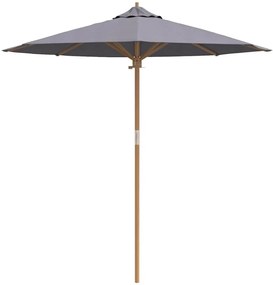 Parasol de Jardim Cinza Escuro 217 x 230 cm de Bambu