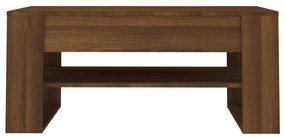 Mesa centro 102x55x45 cm derivados de madeira carvalho castanho