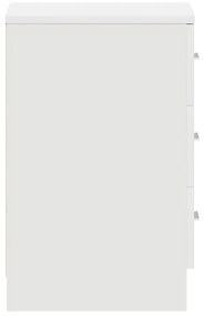 Mesa de cabeceira 38x35x56 cm derivados de madeira branco