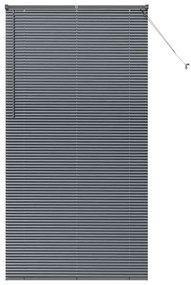 Persiana de Janela Cinzento-escuro 120 x 220 cm Alumínio