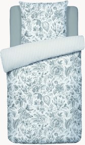 Conjunto de roupa de cama em cetim de algodão Fleurs Esquissées, vários tamanhos