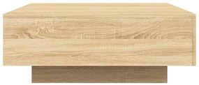 Mesa de centro 80x80x31 cm contraplacado carvalho sonoma