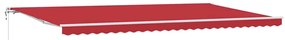 Toldo Vermelho Vermelho 600 × 350 cm Vermelho