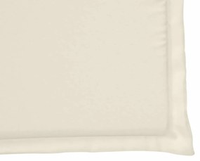 Almofadas de assento de jardim 6 pcs 45x45x2 cm cor creme