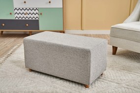 Pouffe Genma Gabbana – Branco – 80x40x40 cm