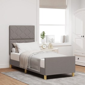 Cama vidaXL Taupe 80x200 cm em Tecido