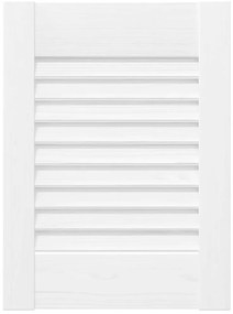 Portas de armário 4 pcs design de persiana 39,5x29,5 cm branco