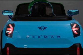 Carro elétrico para Crianças Mini Concept Aceman 24V rodas Borracha EVA EVA, assento de couro sintético Azul