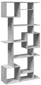 Estante 92x29x188 cm derivados de madeira cinzento cimento