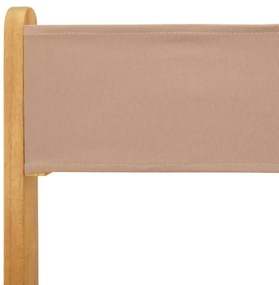 5 pcs conjunto jantar jardim tecido/madeira cinza-acastanhado