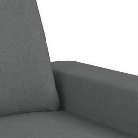 4 pcs conjunto de sofás tecido cinzento-escuro