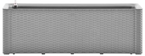 Vaso/floreira c/ sistema rega automática 100x43x33 cm cinzento