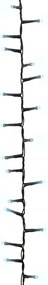 Cordão de luzes compacto 400 luzes LED 13 m PVC branco frio