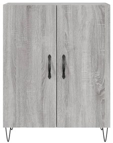 Aparador 69,5x34x90 cm derivados de madeira cinzento sonoma