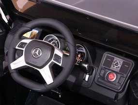 Carro elétrico para Crianças 12V Mercedes G65 2 4G Rodas de EVA, Assento de couro Vermelho Pintado