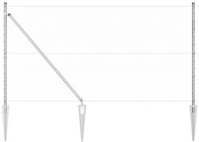 Cerca Hexagonal vidaXL 1x50 m Aço Galvanizado