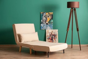 Sofá-cama 1 Lugar Folde – Creme – 180 x 80 cm