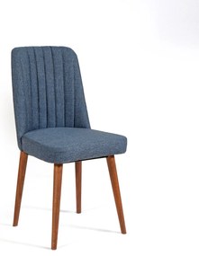 Cadeira Vina – Nogueira Azul Escuro – 47x89x46 cm