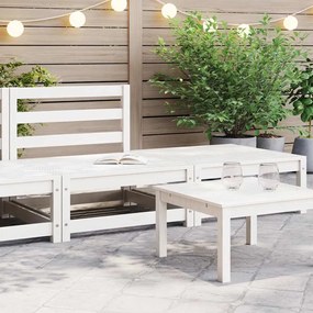 vidaXL 2 pcs conjunto lounge de jardim pinho maciço branco