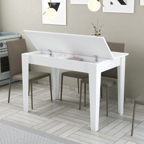 Mesa de Cozinha Kiev – Branco – 110x75x72 cm