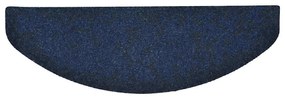 Tapetes escada adesivos 15 pcs 65x21x4 cm agulhado azul-marinho