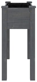 Vaso/floreira c/ forro 71x37x76 cm madeira de abeto maciça
