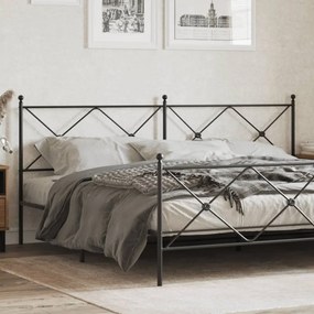 Cabeceira de cama 193 cm metal preto