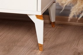 Móvel TV Posh – Branco – 143x47x40 cm