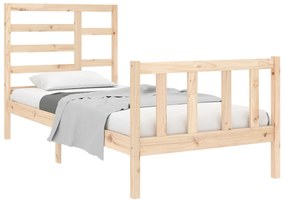 Estrutura de cama pequena solteiro 75x190 cm madeira maciça