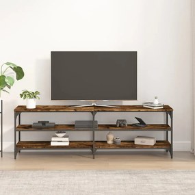 Móvel de TV 160x30x50 cm derivados de madeira carvalho fumado